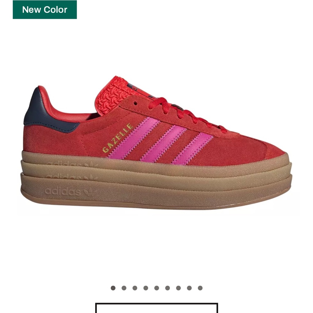 Adidas Gazelle Red and Pink Sneakers